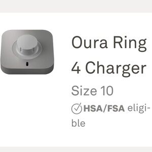 Oura size 10 gen 4 ring charger